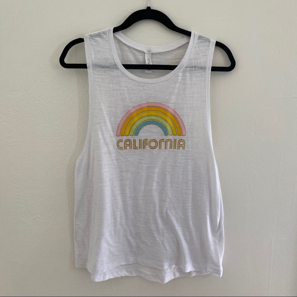 Bella + Canvas California Rainbow Tank